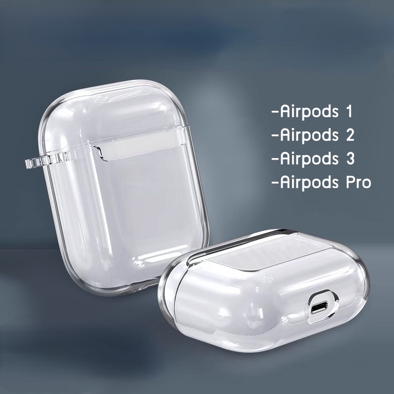 Case Pelindung Bahan TPU Transparan Untuk Apple AirPods 1 / 2 Pro Generation i11 i12 4 AirPods Pro 2