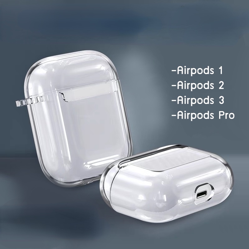 Case Pelindung Bahan TPU Transparan Untuk Apple AirPods 1 / 2 Pro Generation i11 i12 4 AirPods Pro 2