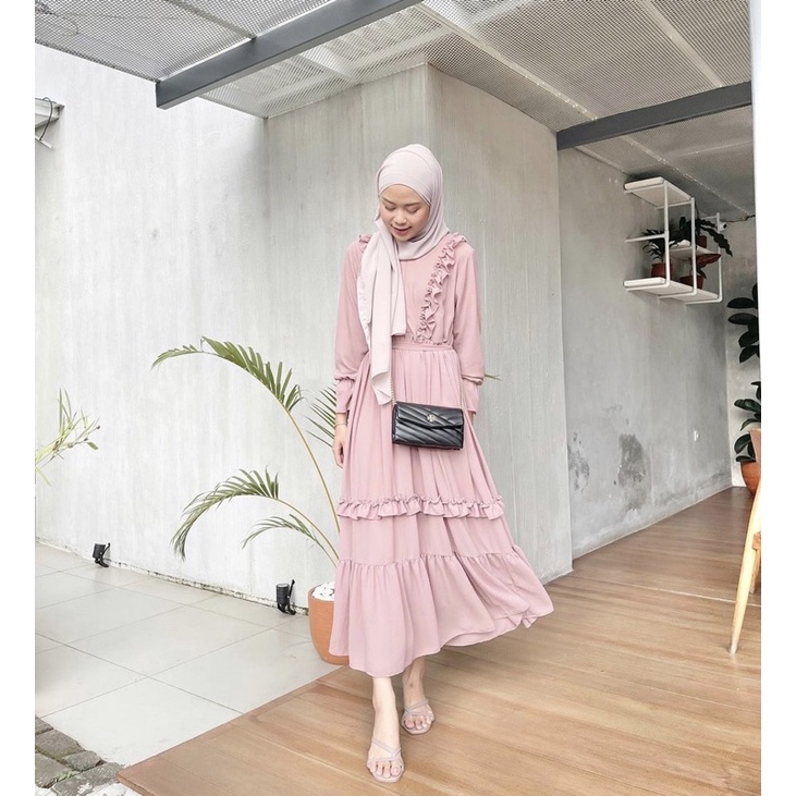 Ryvanda Dress Ceruty full Furing