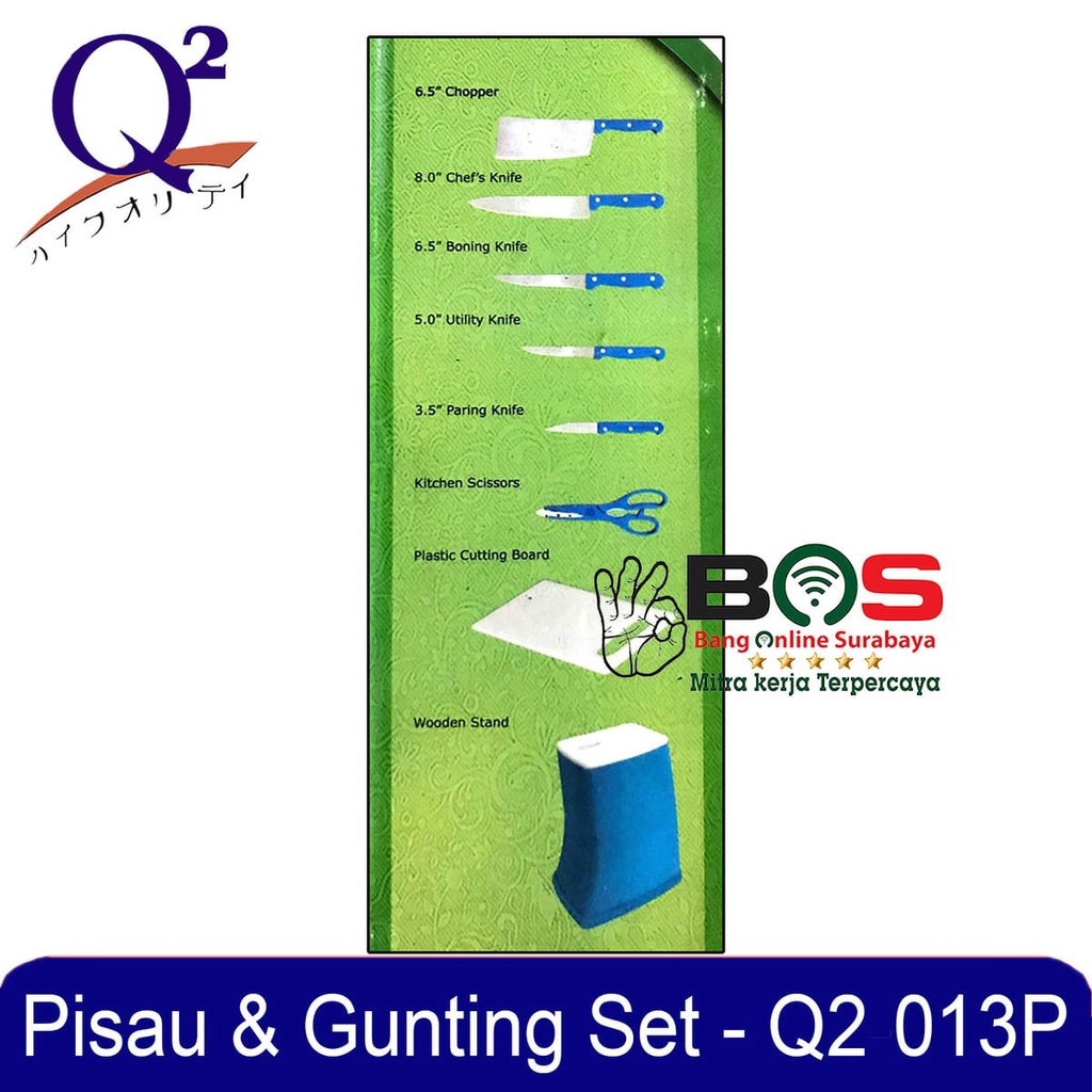 Pisau Gunting Dapur Telenan Pisau Set Q2-103 Q2 103 Pisau Serbaguna Lengkap