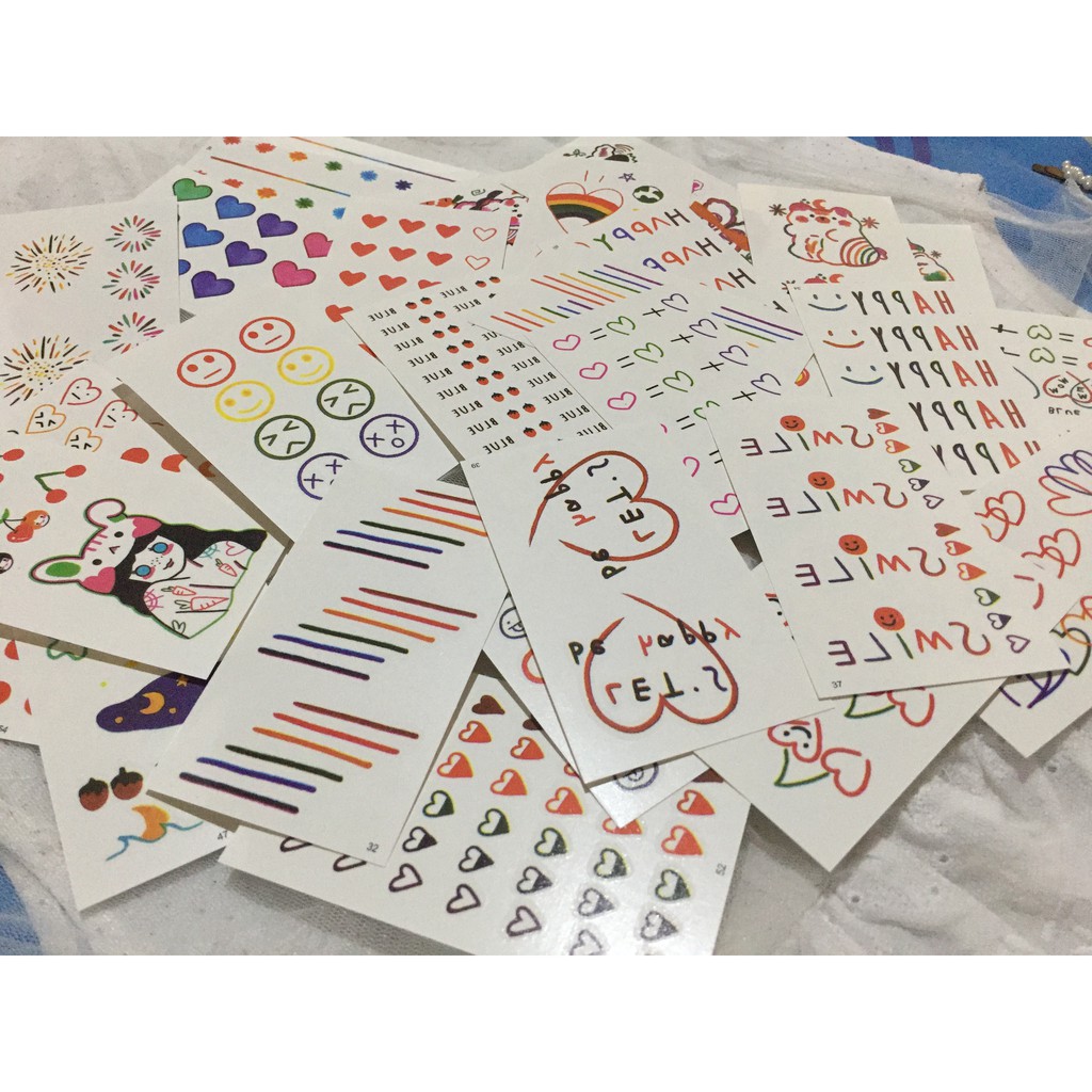 TEMPORARY TATTOO RAINBOW KOREA