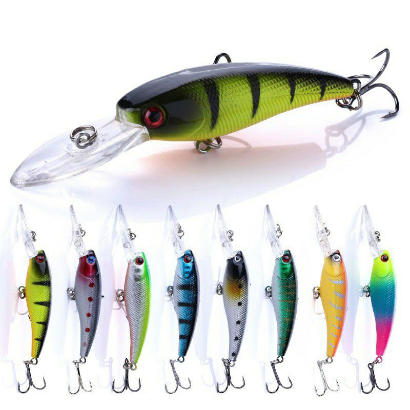 (M10) Lifelike Minnow 9 Cm/8,3 Gram, Fishing Lure Floating Wobbler Sea Fishing