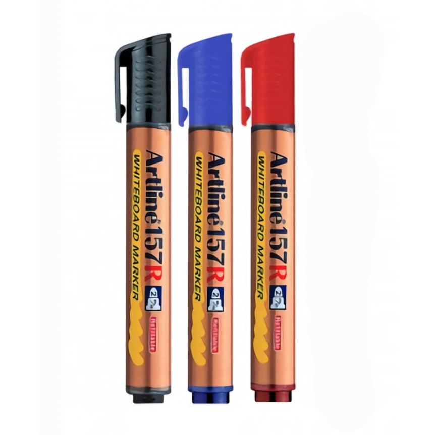 

Spidol Whiteboard Papan Tulis Marker Artline 157R - Merah / Hitam / Biru