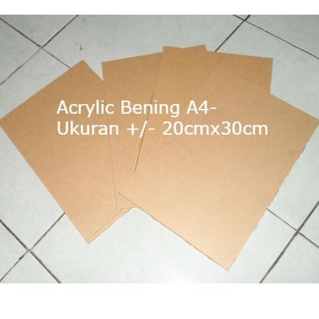 

➻T8A Acrylic Transparan 2mm A4 - Akrilik Bening Transparant ✷ ⁎ _