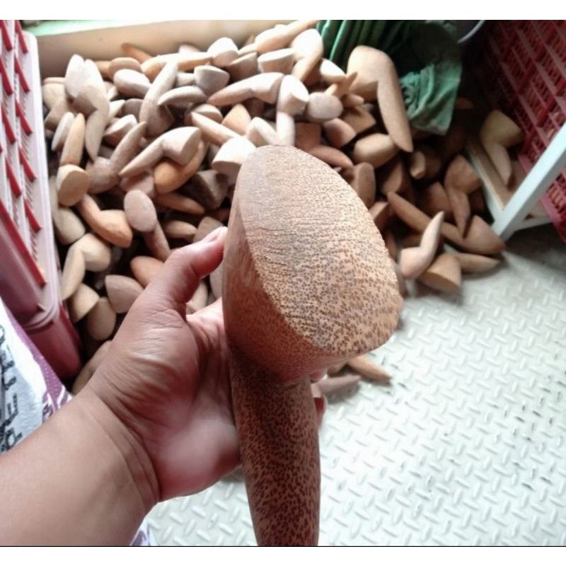 Ulegan kayu Aren Super Ukuran Jumbo | Ulekan Kayu Kelapa Besar - Ulekan Gado gado Murah Ukuran Jumbo
