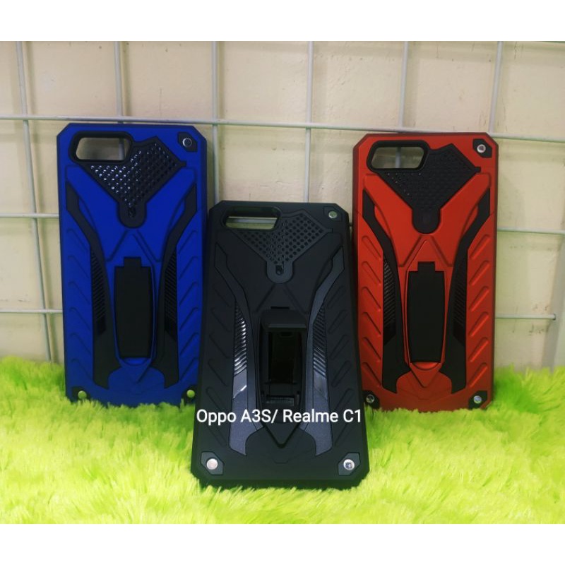 Phantom Case Robot Case Oppo A3S Stand Iron Robot (MAO)
