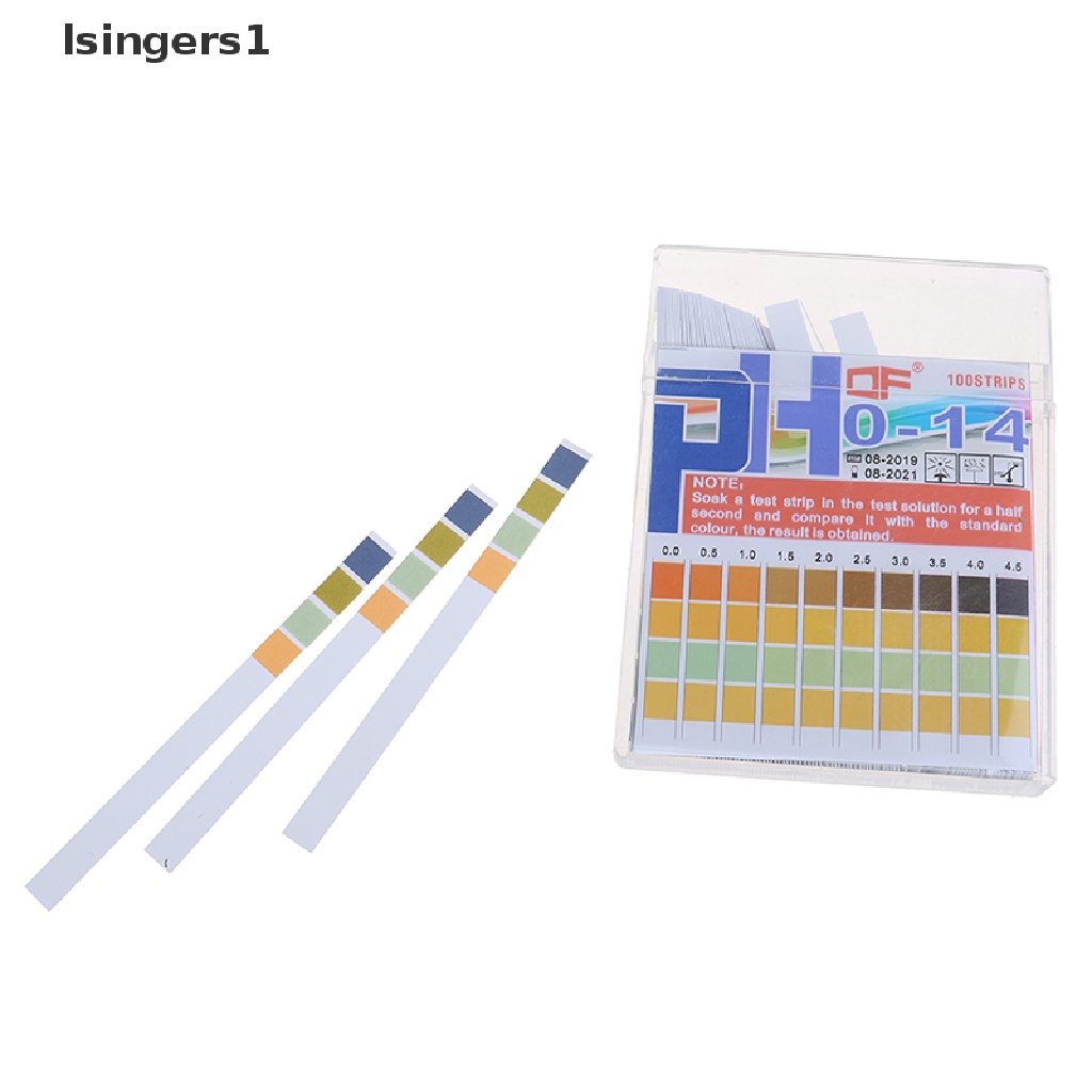 (lsingers1) Kertas Strip Uji pH / Level Asam Alkaline 0-14 Universal