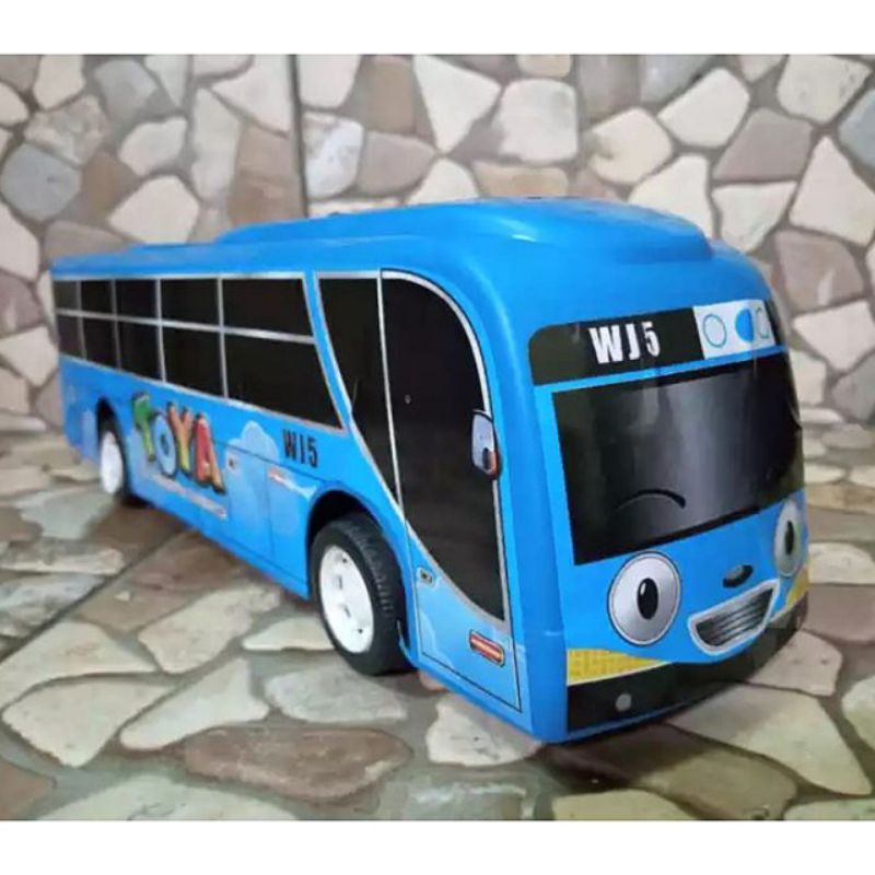 Mainan Mobil Mobilan Bus Tayo Little Bus Besar Murah - Miniatur Bis Karakter Kartun Dorong Tarik Non