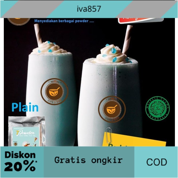 

PROMO Bubuk Minuman 7 Powder rasa Bubble Gum - Plain 1kg GRATIS ONGKIR