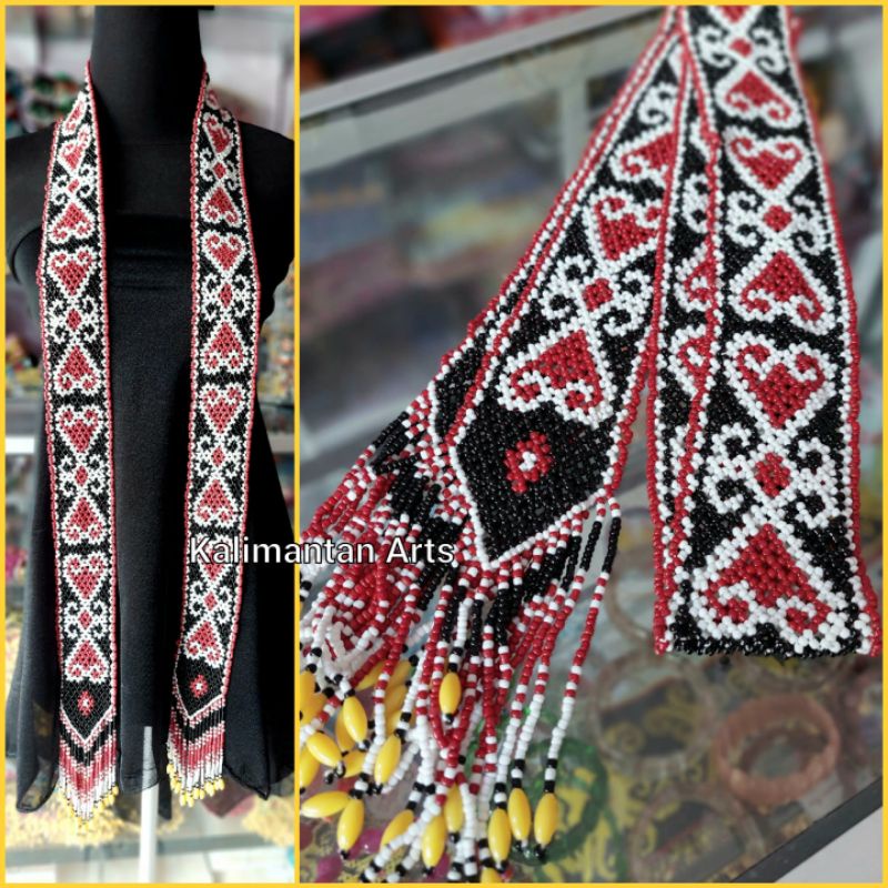 Syal Manik Dayak / Syal Kalimantan-J