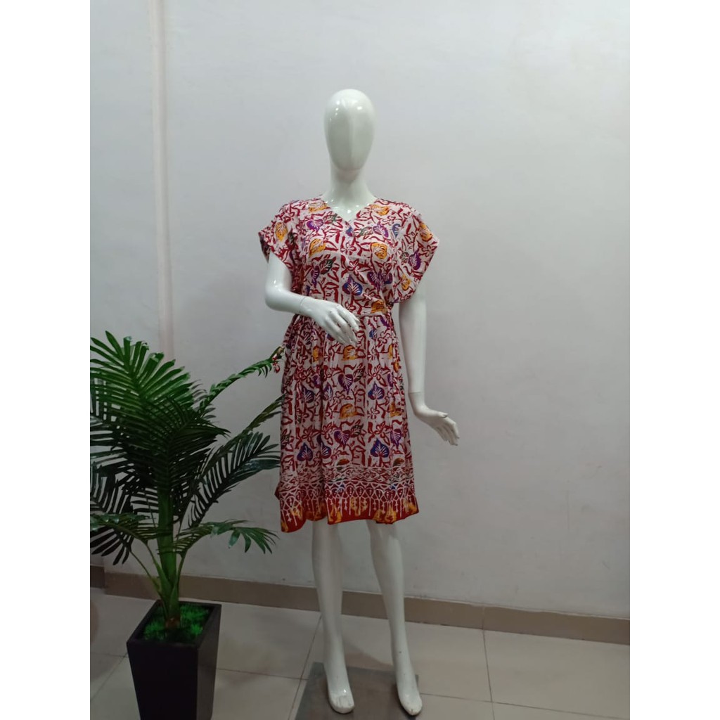 NEW DASTER SELEMPANG LIE ING SELUTUT I BAJU TIDUR-SANTAI I BAJU HAMIL DAN BUSUI MOTIF BATIK BUNGA