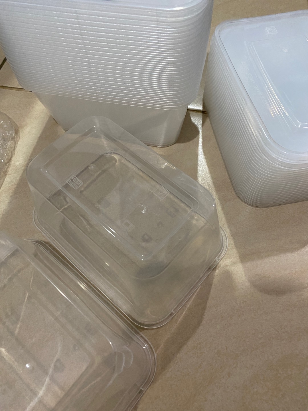 25pcs Thinwal Rect Dm1000ml / Thinwall Kotak Plastik 1000 Ml