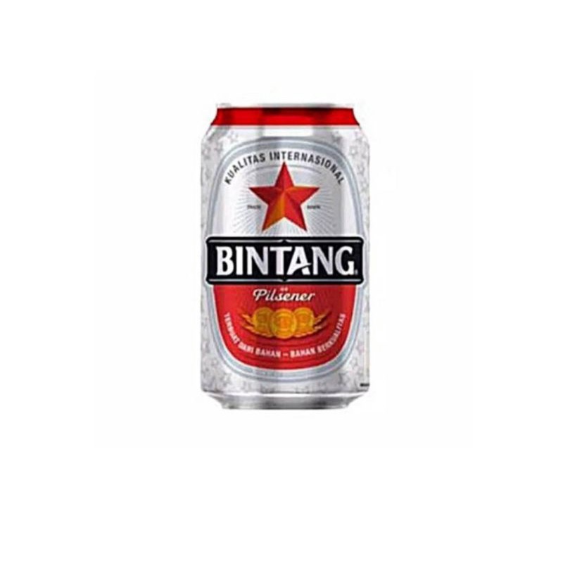 Bir Bintang Pilsener can 320 ml Beer bintang kaleng  Bintang can 320ml Bintang pilsener can