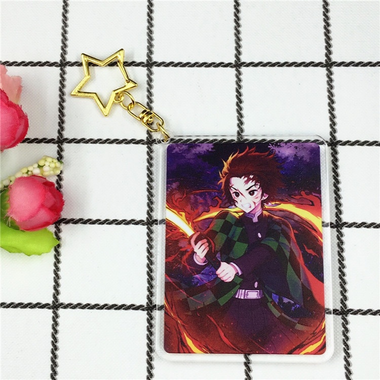 Demon slayer gantungan / Gantungan kunci akrilik anime kimetsu no yaiba 8cm