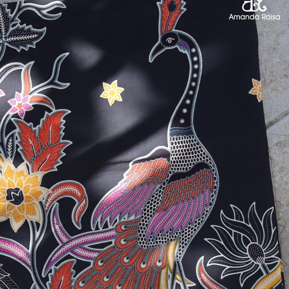 Kirim Terpercaya Kain Batik Meteran Potongan Motif Burung Merak