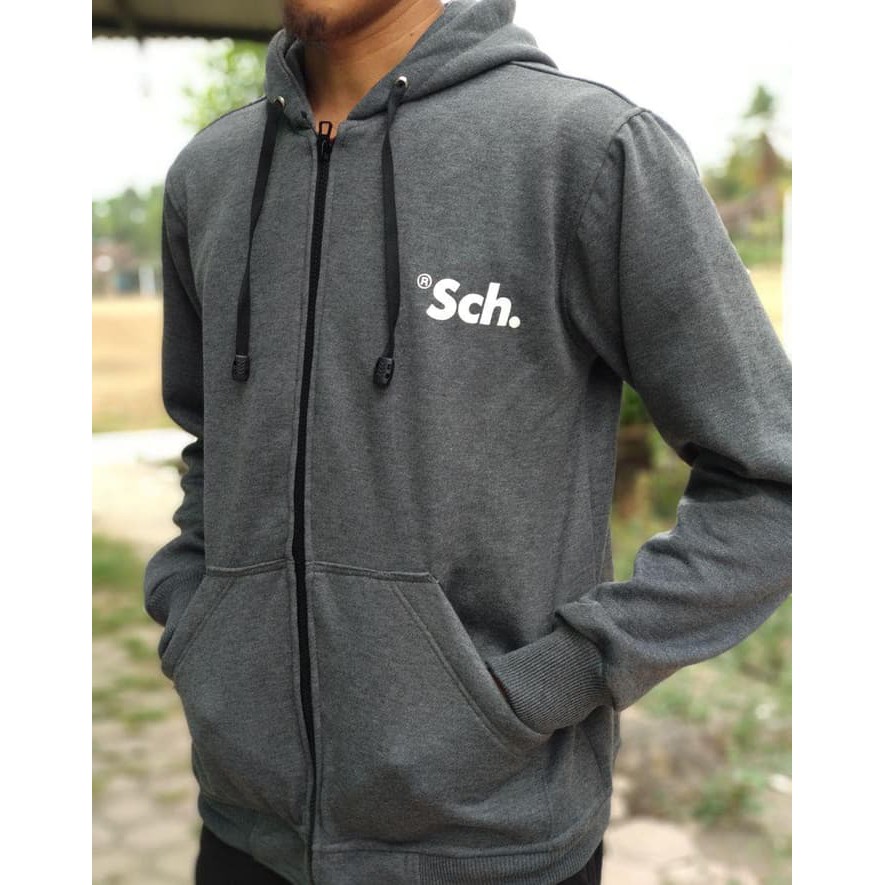 Jaket Zipper Hoodie RSCH Abu Tua