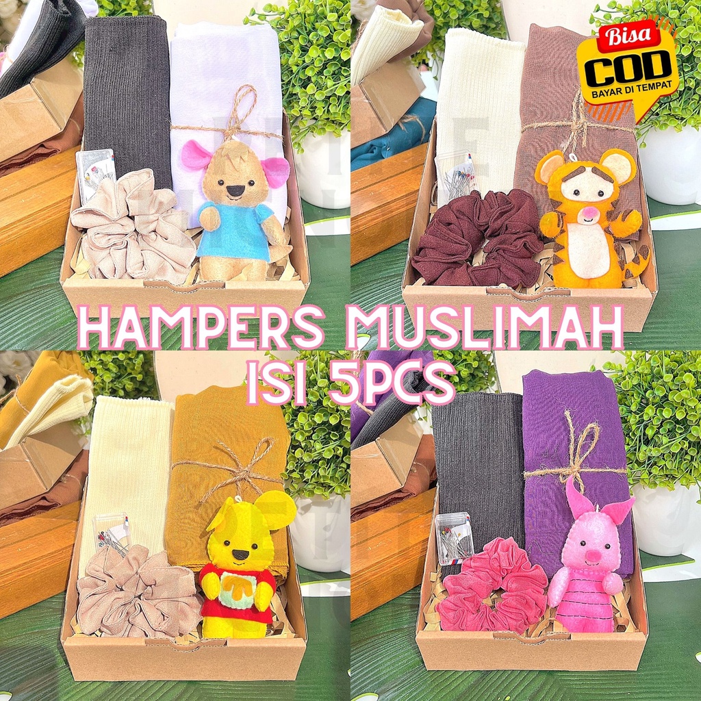 [PAKET MUSLIMAH 5Pcs] Hampers Muslimah Wanita untuk Kado, Seserahan, Hadiah Ultah, Wisuda, Graduatio