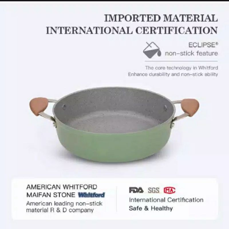 CAROTE / CAROTE BIE GREEN LOW CASSEROLE 28CM