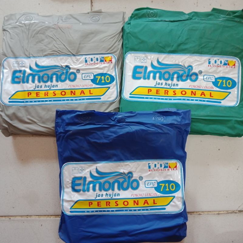 Jas Hujan Poncho Ponco Lengan Personal Elmondo 710 / Jas ujan Dewasa Murah Pria Wanita Terlaris laku