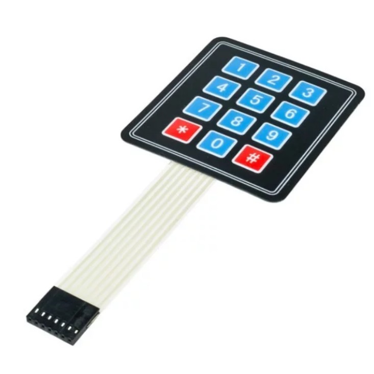 Flexible Keypad 3x4 Membrane Matrix Switch 12 Key pad 3 x 4 keyboard