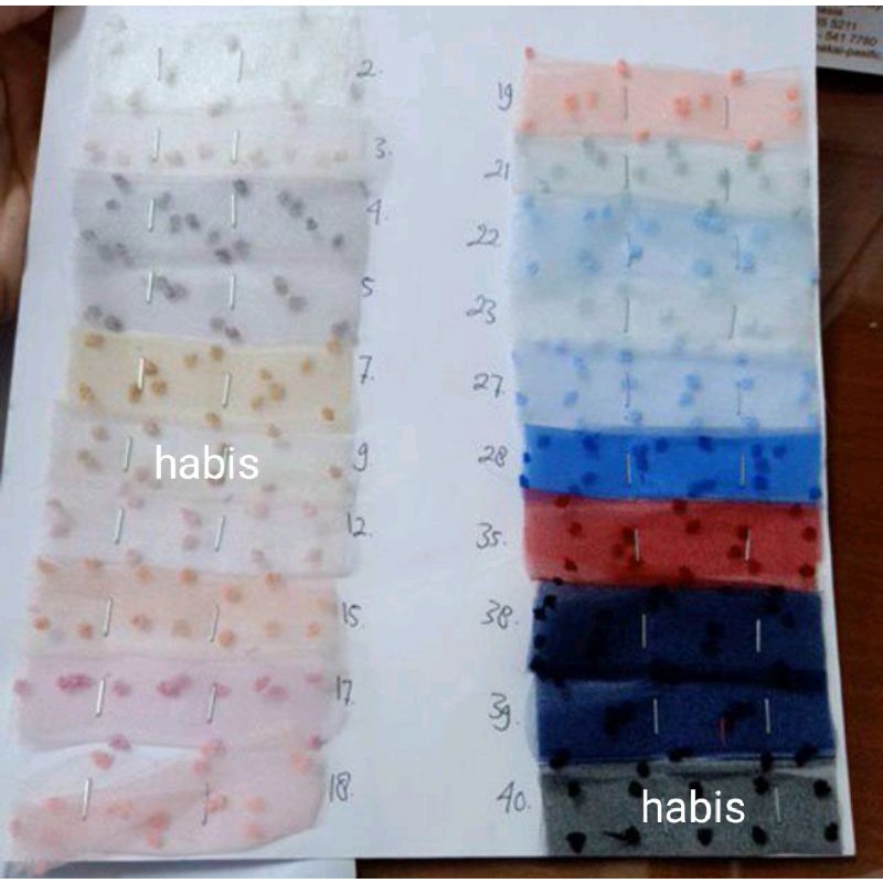 

Organza DOT 1tone / Organdi Dot A