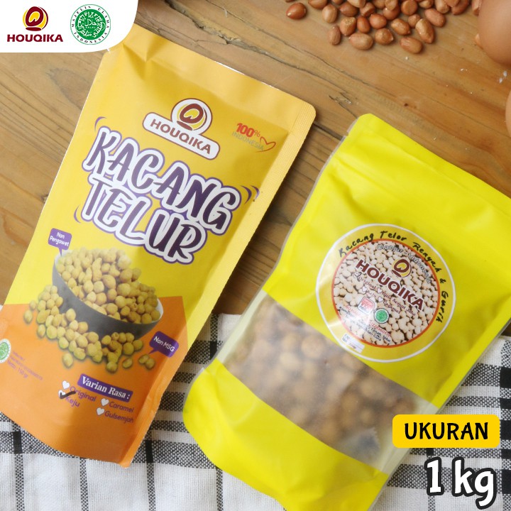 

Kacang Telur HOUQIKA 1kg / Cemilan Ringan Kacang Telor 100% HALAL