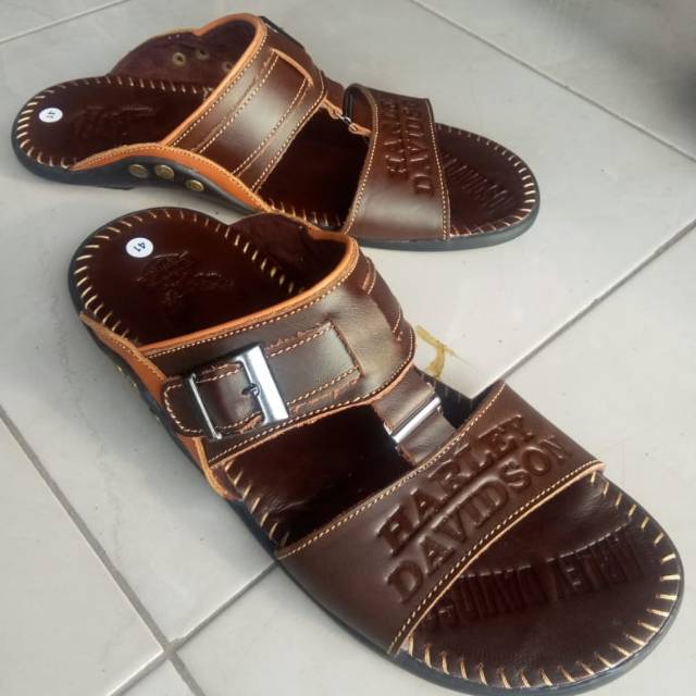 Sandal Kulit Pria Harley Davidson
