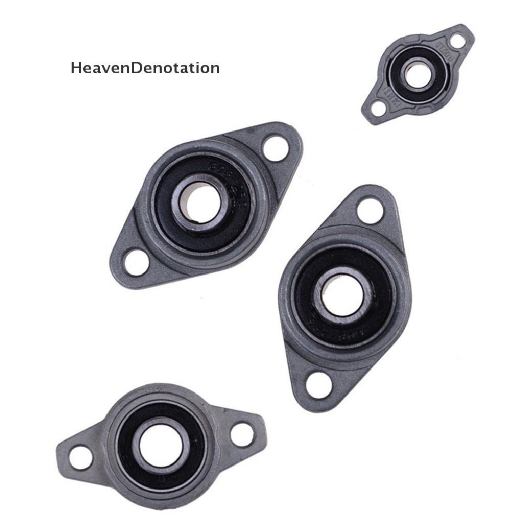 [HeavenDenotation] 2Pcs 12mm Bore Diameter KFL001 Pillow Block Bearing Flange Rhombic Bearings