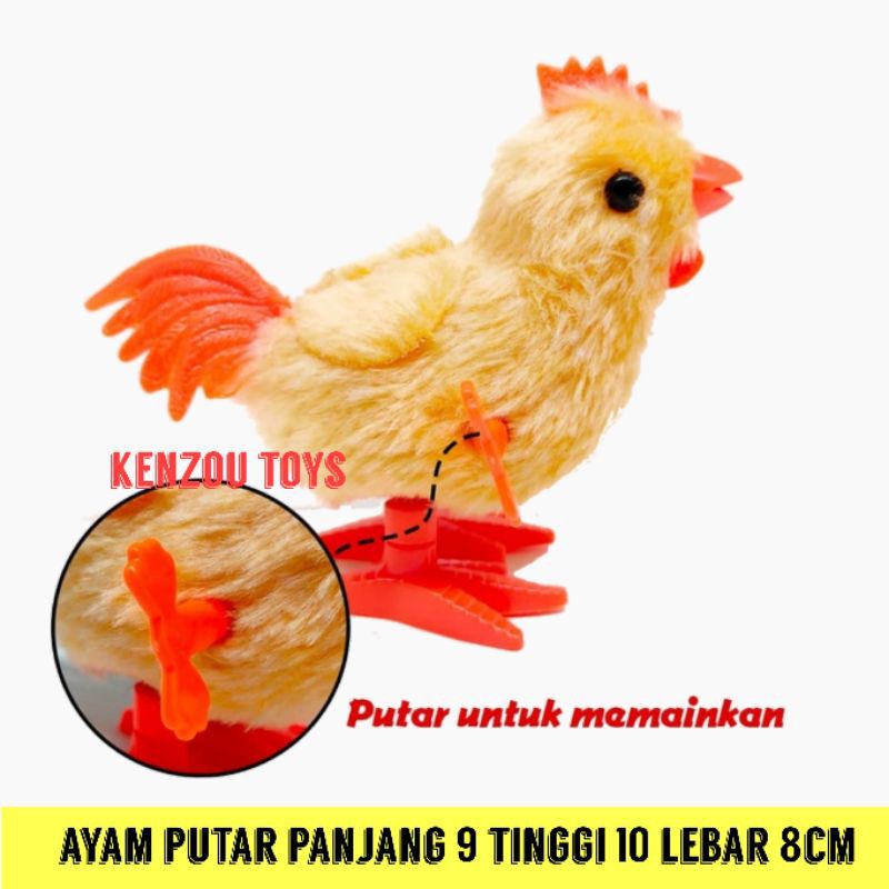 mainan ayam putar besar