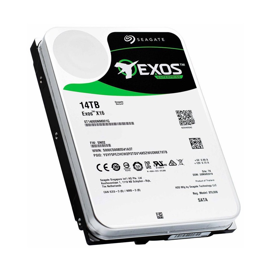 SEAGATE EXOS X16 14TB ST14000NM001G 3.5&quot; 7200RPM 256MB SATA HDD