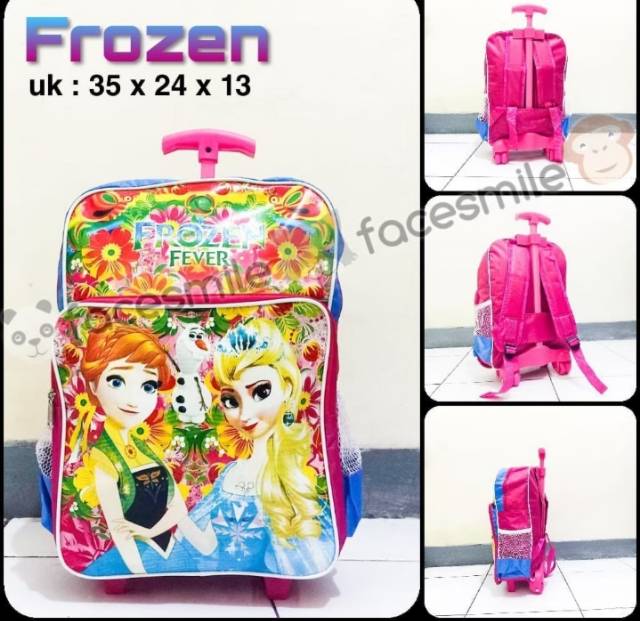 TAS ANAK DORONG TROLI LOL FROZEN TAS ANAK SD