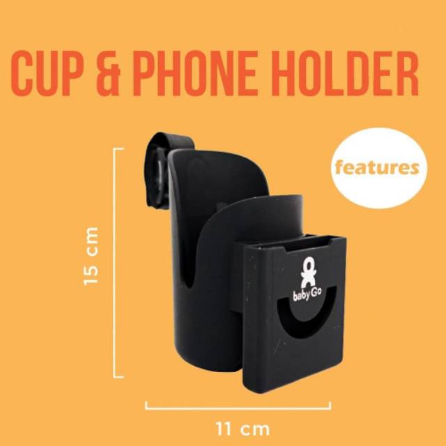 Babygo Inc Cup Holder / and Phone Holder Clip Baby go - babygoinc