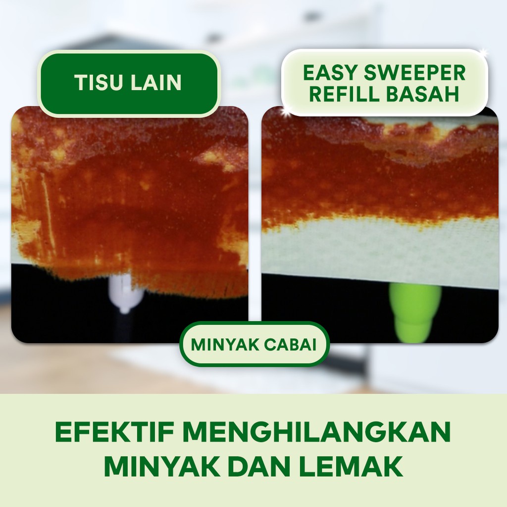 SCOTCH BRITE DRY / WET DISPOSABLE PAPER WIPER REFILLS / KAIN PEL KERING ISI ULANG EASY SWEEPER 20LEMBAR / KAIN PEL BASAH ISI ULANG EASY SWEEPER 8 LEMBAR