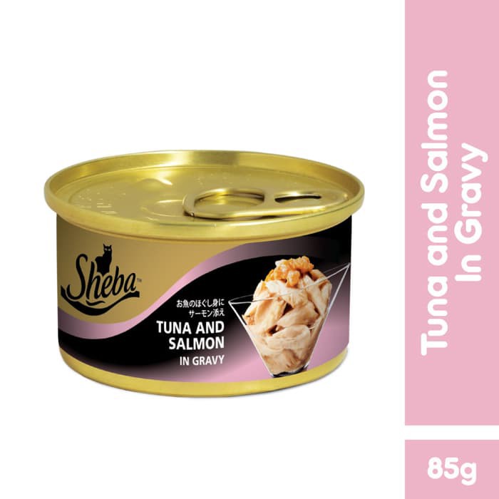 Sheba Melty Snack Kucing Basah rasa Katsuo Salmon 48g (2pcs) & Sheba Can Tuna Salmon 85g (1pc)-2