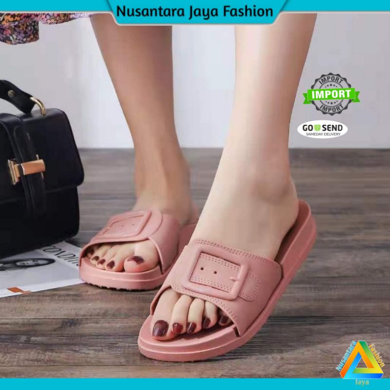 Sandal Selop Wanita Jelly Import Model GESPER 1961