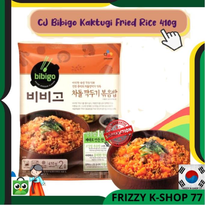 

MAKANAN KOREA INSTAN CJ BIBIGO NASI GORENG SAPI PANGGANG KIMCHI 410 GR
