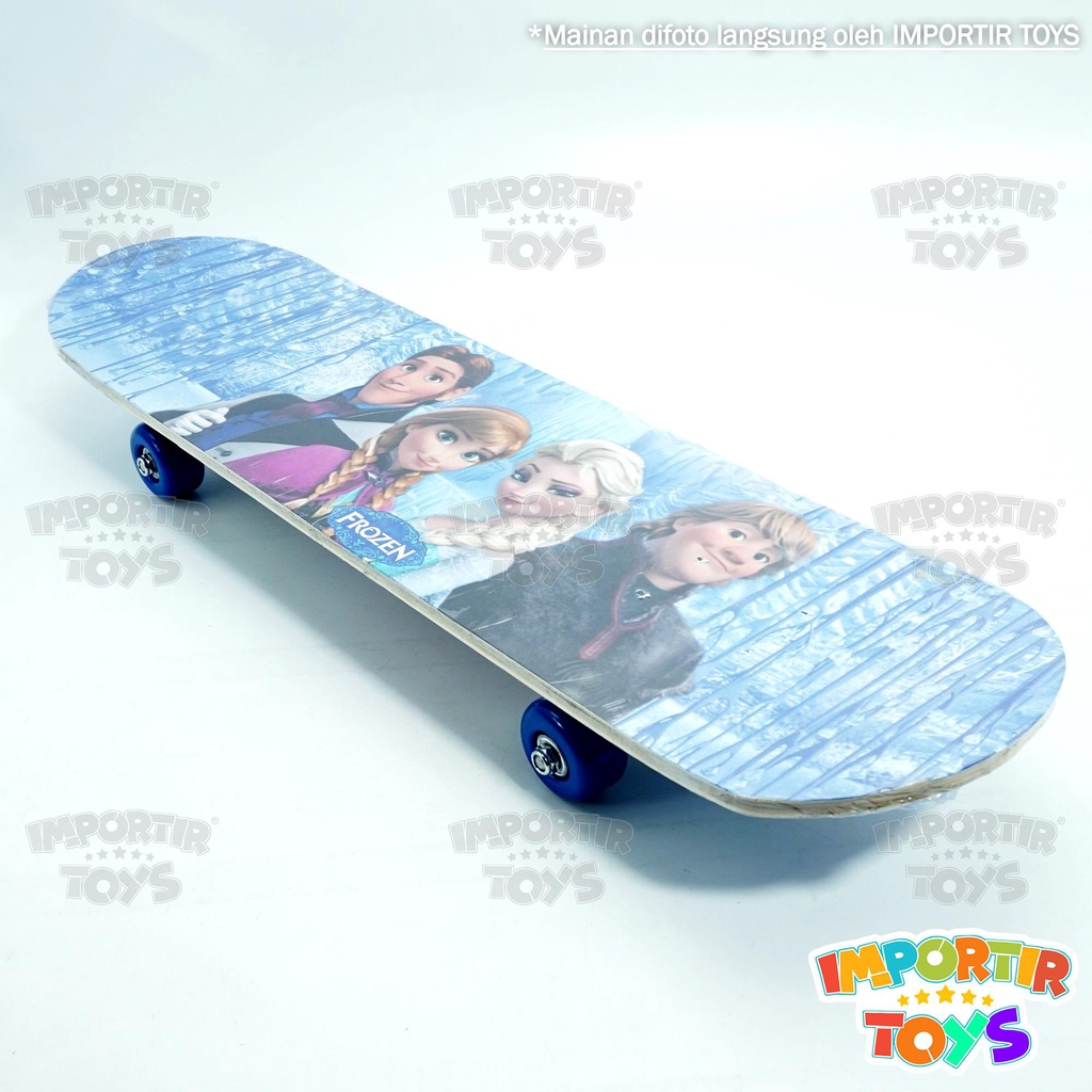 Skateboard Kayu Panjang 80 cm Wooden Scooter Mainan Anak Cowok Boy