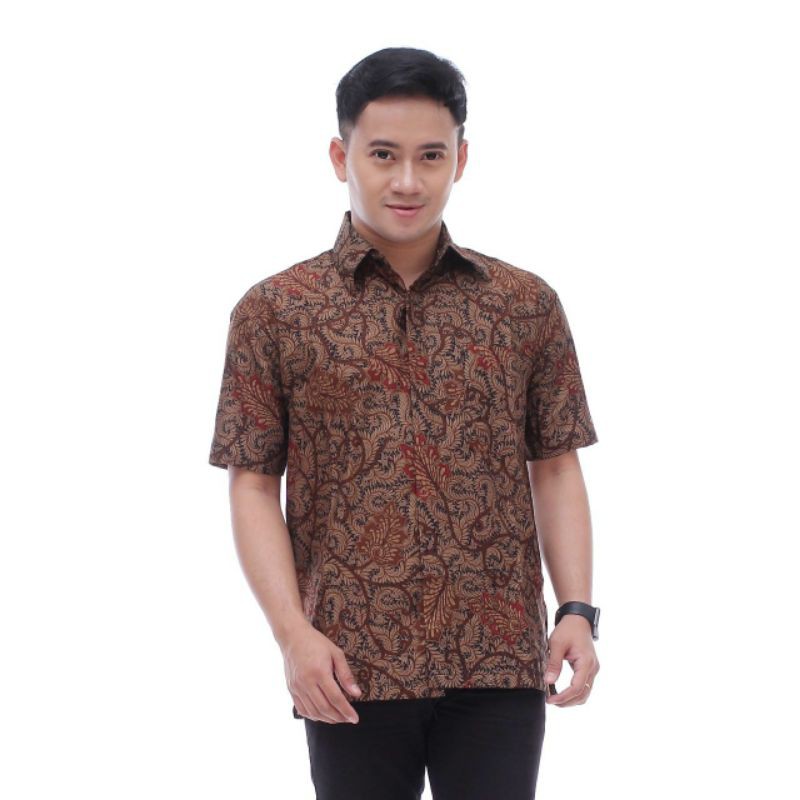 NEW ARRIVAL DISTRO BATIK PRIA BORDIR SOGAN HRB026 BATIKAF NOTOARTO BATIK IPNU-IPPNU HEM PRIA Bel-05