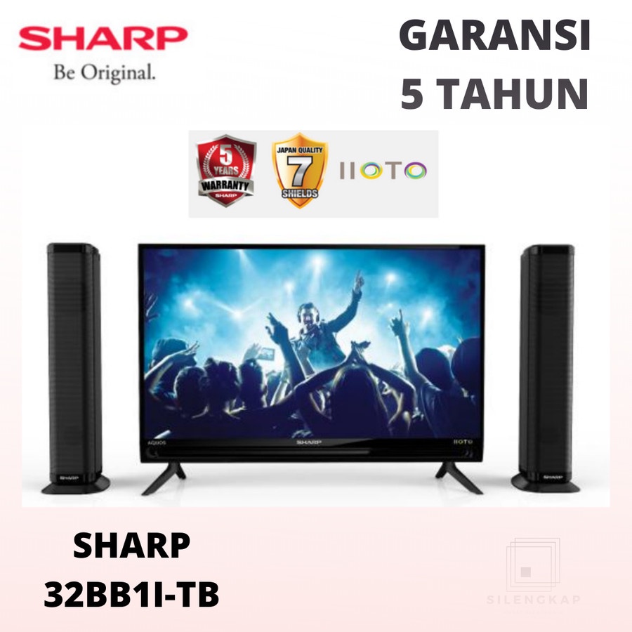 TV SHARP LED AQUOS 32 INCHI 2T-C32BB1I-TB GARANSI RESMI TERMURAH - HTM