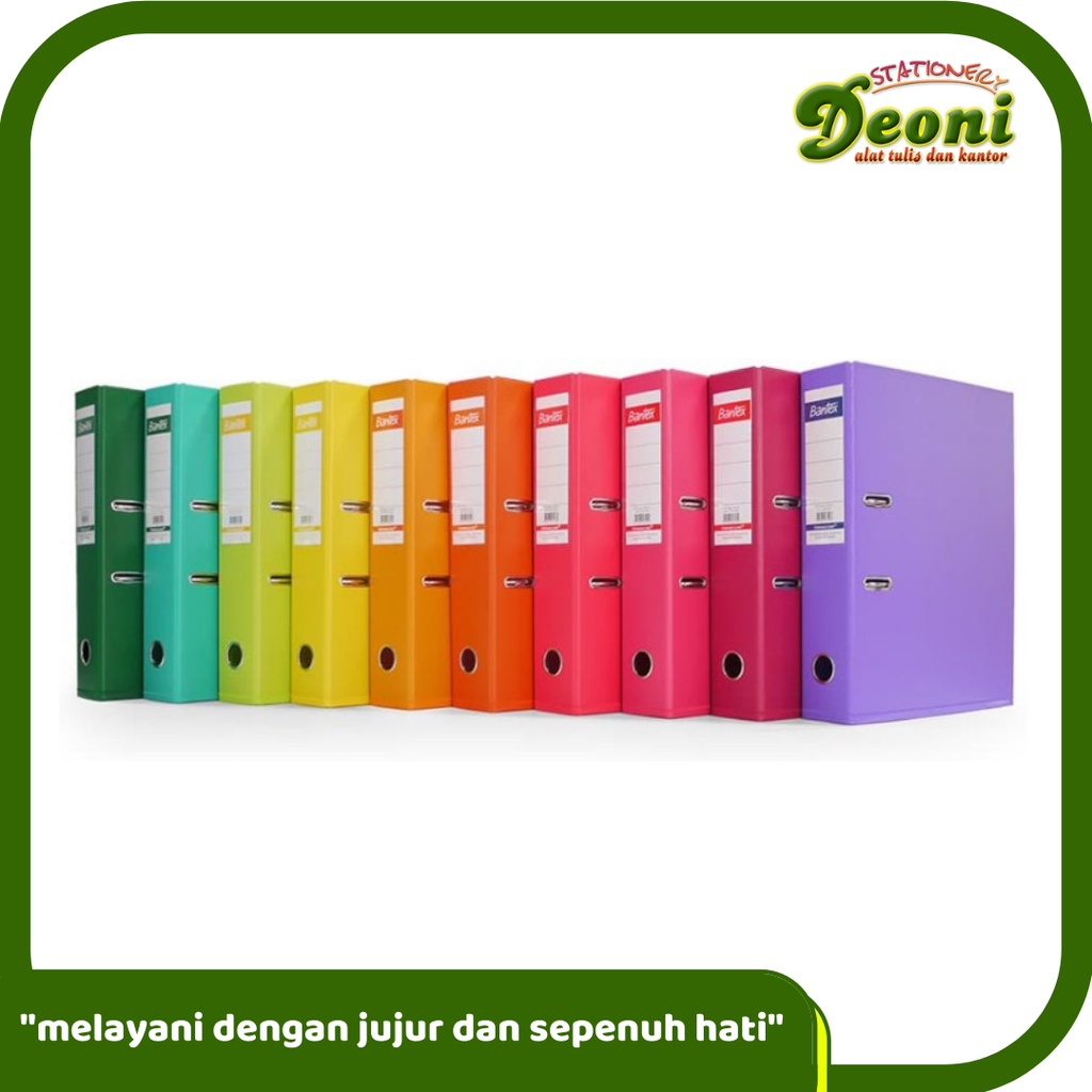 

BANTEX 1465V Lever Arch File Ordner Folio 7cm Plastic Banyak Warna