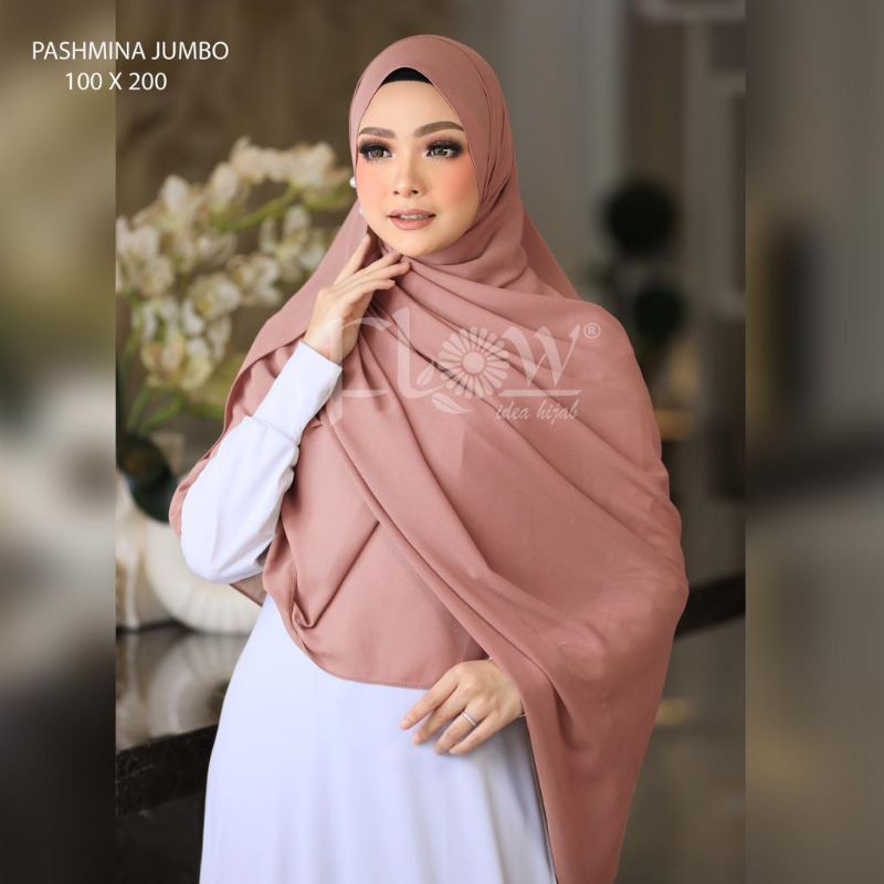 Jilbab Pashmina Ceruti Jumbo Ori Flow