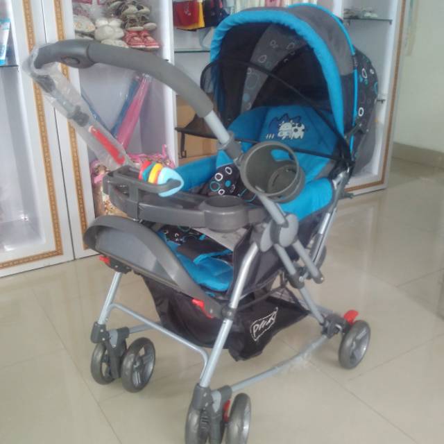 Jual STROLLER PLIKO GRANDE BIRU 