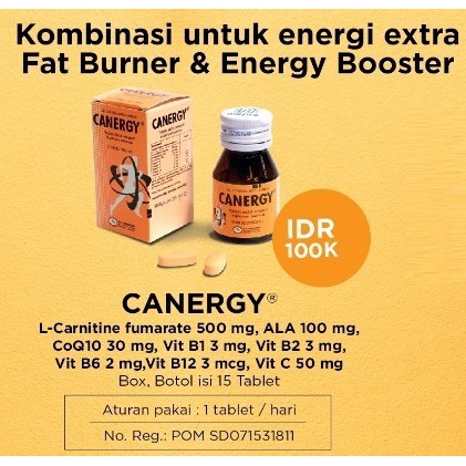 ORIGINAL CANERGY Obat Diet Pelangsing 15 Tablet / Mepro / LEDI MART