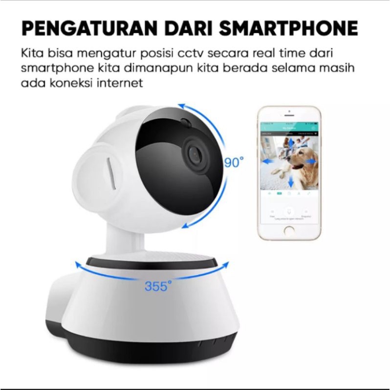 IP Camera CCTV V380 - Smart Wifi Camera FHD 1080 I Wireless IP CAM