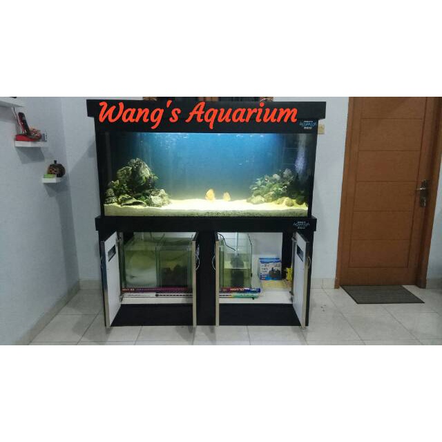 PROMO BIG SALE 10.10 1 set Aquarium Cabinet full seting.