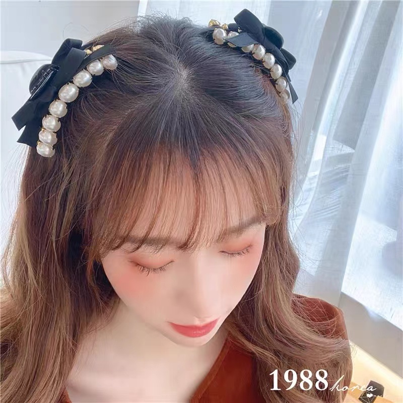 (Hello Girl)F56 INS Korean Mutiara kecil Acrylic Hair Claw Clip girl Women Fashion  Hairpin Import