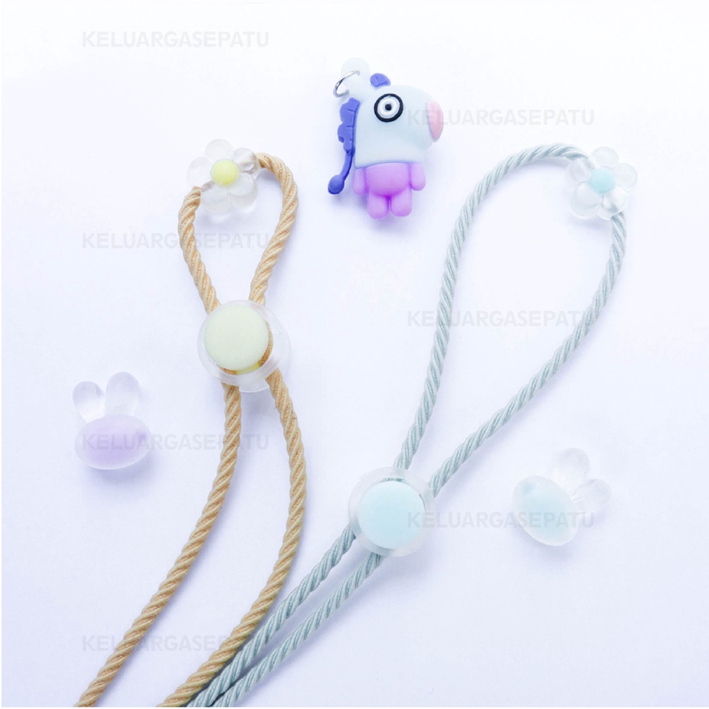 STRAP MASK STRAP MASKER TALI GANTUNG MASKER KOREA KALUNG KONEKTOR MASK HANGER KONEKTOR HIJAB STRAP MASK CEWE STARP MASK MURAH STRAP MASK LUCU WARNA PASTEL MOTIF BUNGA