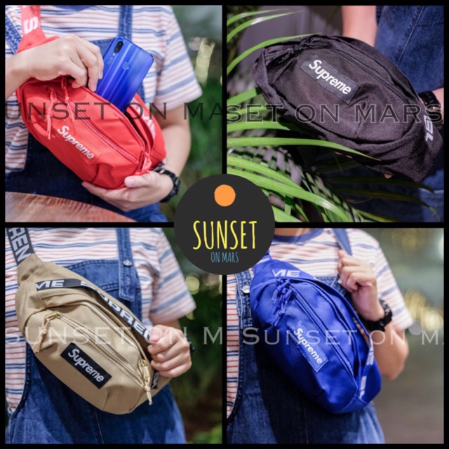CUCI GUDANG SUPREME IMPORT MIRROR 1:1 TAS IMPORT WAISTBAG SUPREME TAS SUPREME WAISTBAG SUPREME