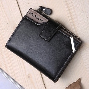 DOMPET LIPAT WANITA PREMIUM KECIL IMPORT KULIT CORNELIA HITAM WA488B5 KOREA CEWEK SLOT KARTU UANG KOIN MINI REMAJA KEKINIAN SIMPLE TIPIS MURAH BATAM BRANDED