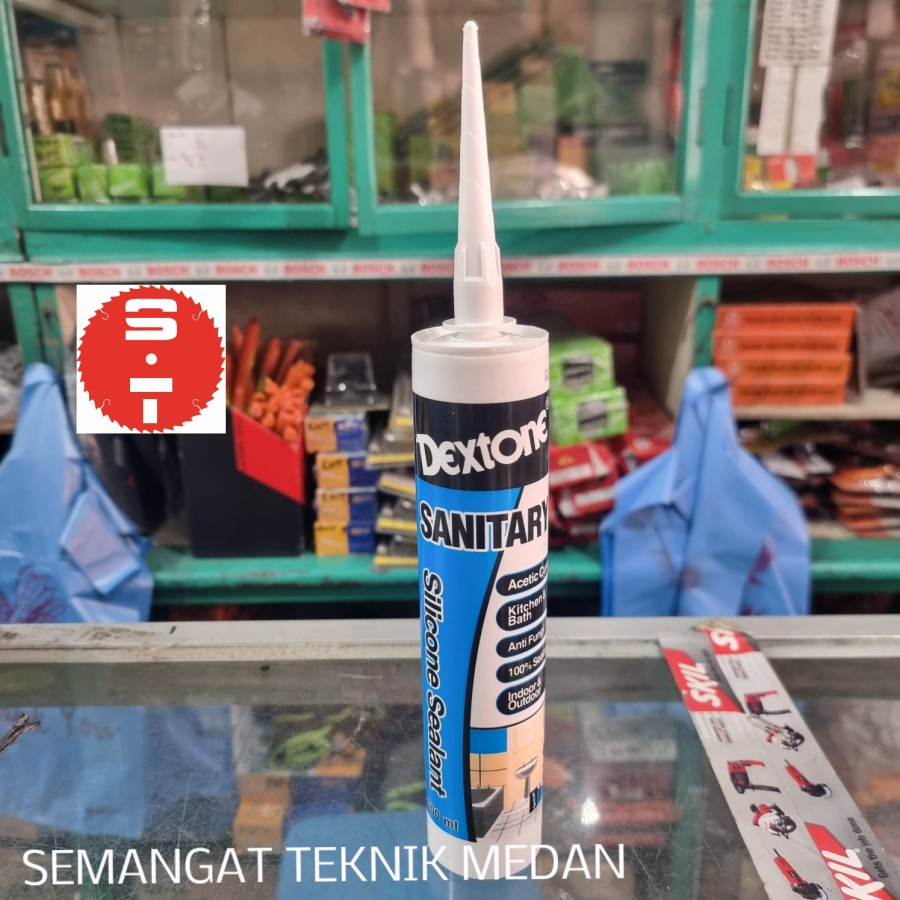 LEM KACA SILIKON SILICONE SEALANT ASAM SANITARY ANTI JAMUR DEXTONE
